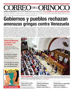 Correo del Orinoco del correo domingo 13 agosto de 2017 No. 2.828