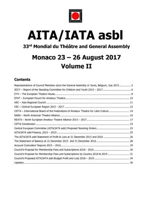 Vol II AITA/IATA Forum Book 2017 Eng Final