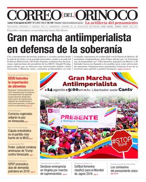 Edición Impresa Correo Del Orinoco N°2 829