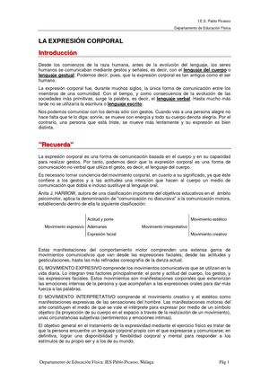 Expresión Corporal