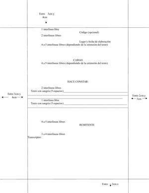 Plantilla De Constancia Estilo Semi Bloque