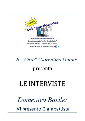 Intervista Fiabesca Con Domenico Basile