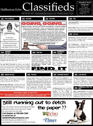 Classifieds August 15, 2017