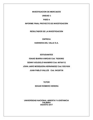 Proyecto Investigación Mercados Grupo 102545 13 V 2