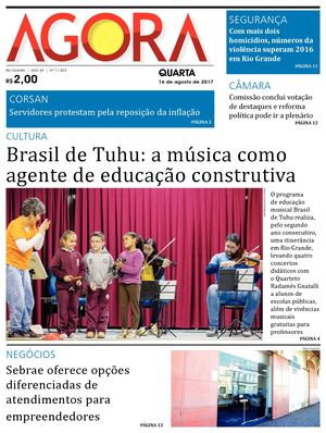 Jornal Agora - Edição 11823 - 16 de Agosto de 2017