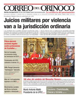 Edición Impresa Correo Del Orinoco N°2 831