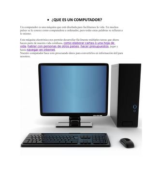 Que Es Un Computador