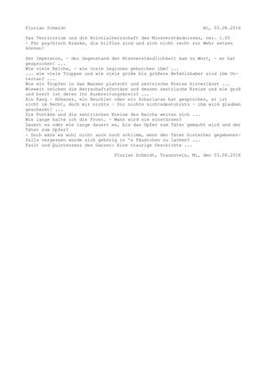 X -  Kurzgeschichte über das Missverständnis - ver. 1.00