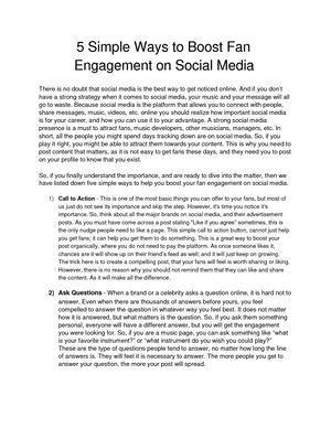 5 Simple Ways To Boost Fan Engagement On Social Media 1