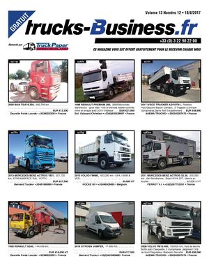TRUCKS BUSINESS VOLUME 13 NUMÉRO 12 • 18/08/2017