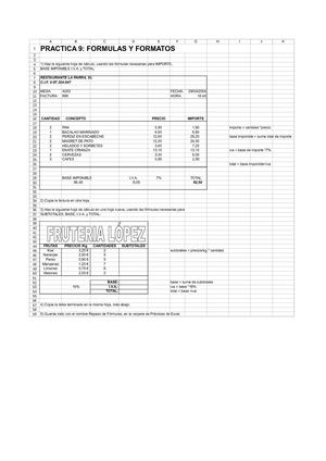 Practica 09 Formulas Y Formatos