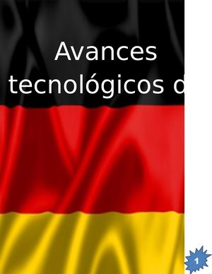 Avances Tecnológicos De Alemania