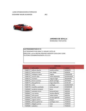 Factura De Los Nombres