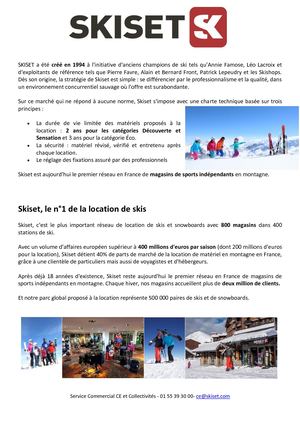 SKISET.COM - PRESENTATION