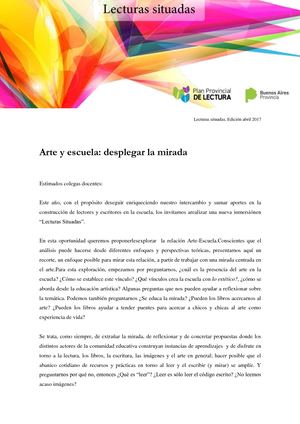 1 Lecturas Situadas  Arte