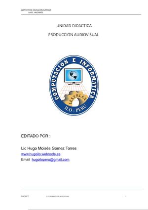 Separata De Producción Audiovisual