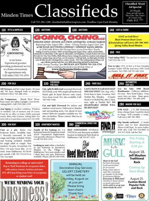 Classifieds August 17, 2017