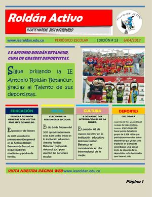 Periodico Roldán Activo Edicion #13