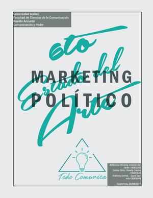 Estado Del Arte No. 6 Marketing Politico