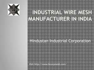 Industrial Wire Mesh Manufacturer In India