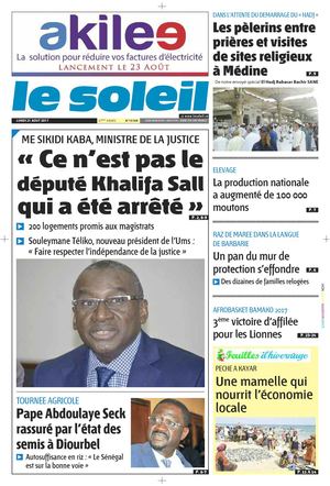 EDITION DU 21 AOUT 2017
