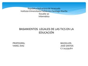 Basamientos legales de las TICS