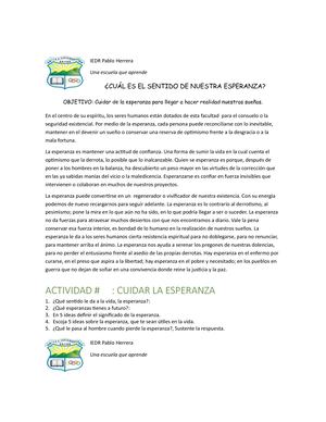 Cuidar La Esperanza