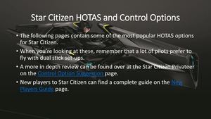 Star Citizen Hotas And Control Options