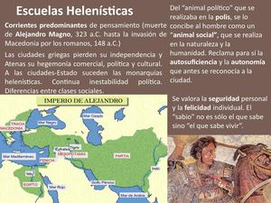 Escuelas Helenísticas