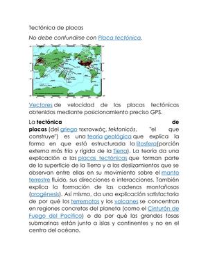 Tectónica De Placas