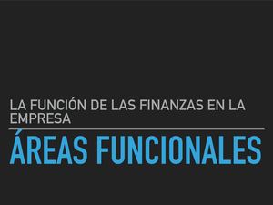 Áreas Funcionales