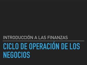Ciclo De Operación