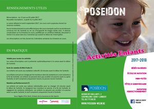 Poséidon 2017-2018 : Activites Enfants