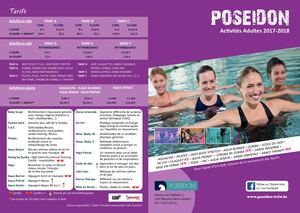 Poséidon 2017-2018 : Activités Adultes