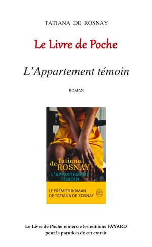 De Rosnay_L'appartement Témoin_Extrait