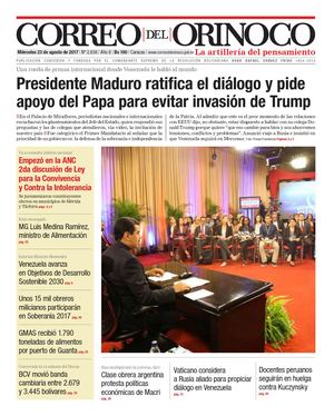 Correo del Orinoco del correo miércoles 23 agosto de 2017 No. 2.838