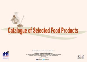 Catalogue of Selected Food Products