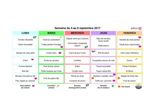 Menus Elior Leuville Sept-Oct 2017