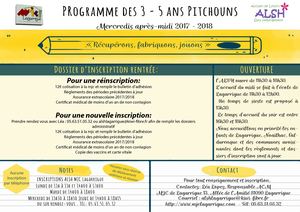 Programme Alsh Des 3 5 Ans Mercredis 2017 2018