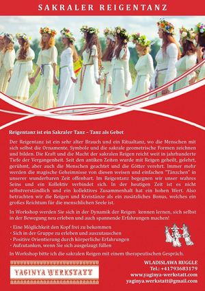 Flyer Sakraler Reigentanz Und Puppenwerkstatt 1