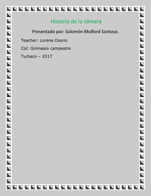 Historia De La Camara Nueva