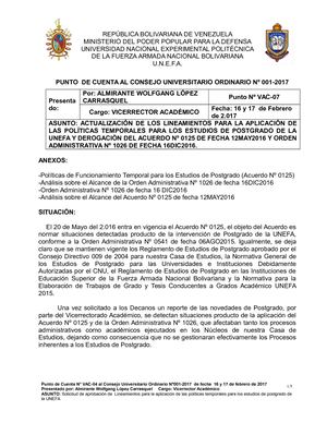 Vac 4 Lineamientos De Postgrado