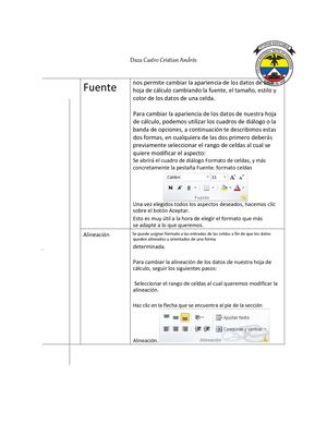 Formato De Celdas Daza