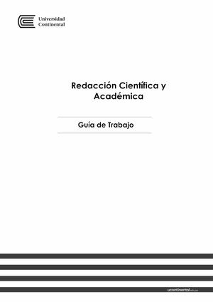 GUIA TRABAJO REDACCIÓN CIENTÍFICA Y ACADÉMICA