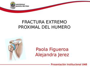 Fx Humero Proximal