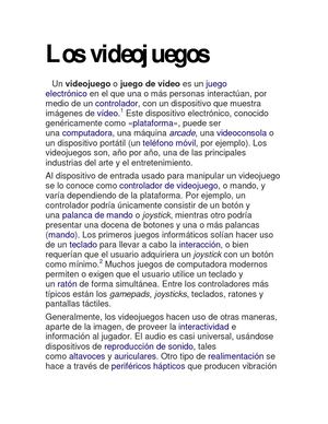 Los Videojuegos