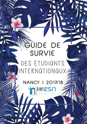 Le Guide De Survie des étudiants internationaux 2017 2018
