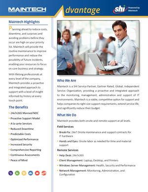 Maintech Advantage For SHI