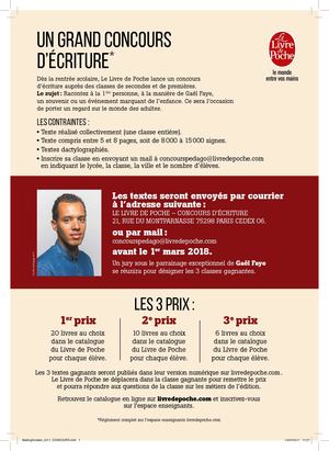 Concours d'écriture Gael Faye