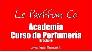CURSO DE PERFUMERIA EN COLOMBIA BROCHURE